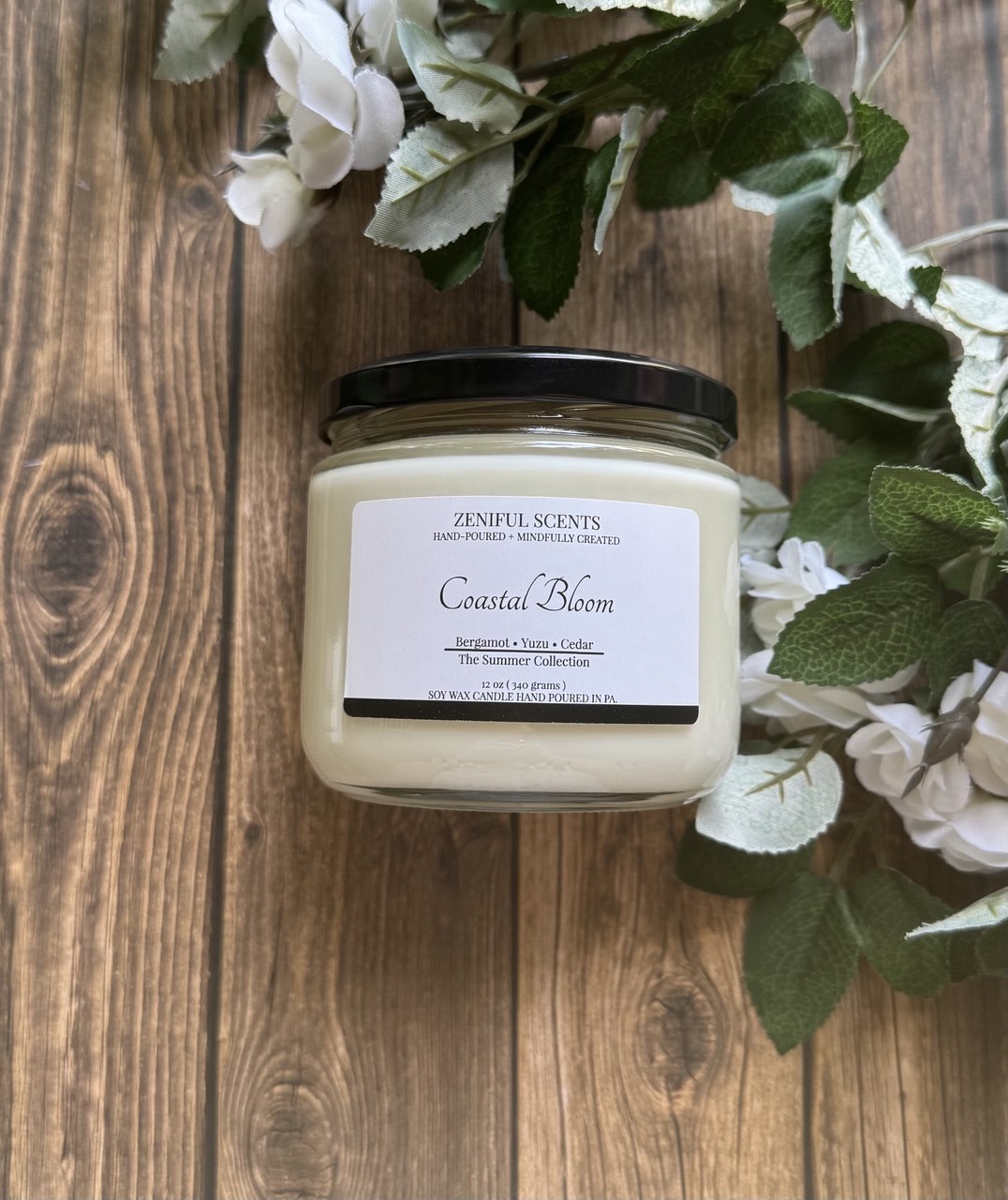 Coastal Bloom Soy Wax Candle