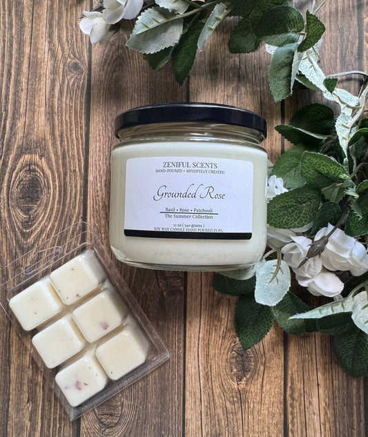 Grounded Rose Soy Wax Candle